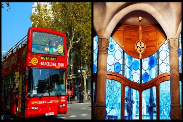 Casa Batllo & Hop on Hop off Bus Barcelona ticket