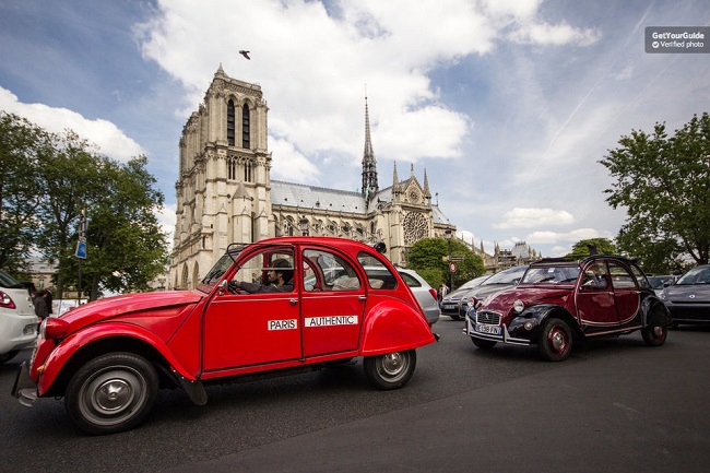 Vintage 2CV Tour Plus 1 Hour Seine River Sightseeing Cruise Tickets